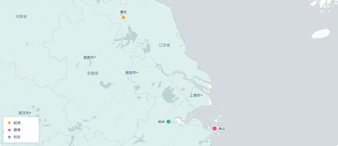 从宿迁的祖传贫困，到舟山的盐场苦役，再到杭州——长江下游的三个坐标，匮乏在此淬炼出支撑780亿帝国的纪律。