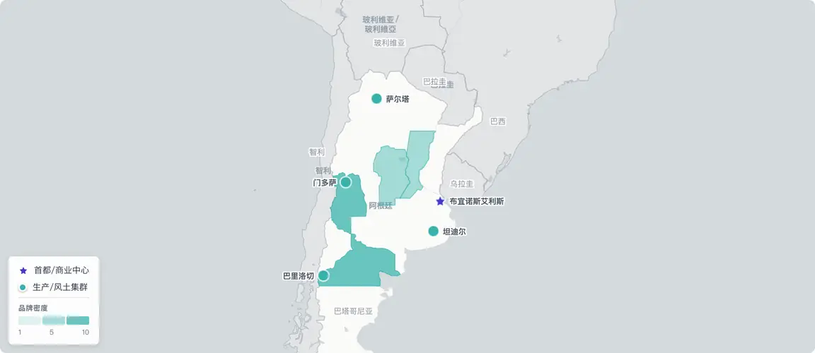 创始人品牌集中于三个极点:布宜诺斯艾利斯的皮革制品与时尚、门多萨的安第斯葡萄酒带、巴里洛切的巴塔哥尼亚巧克力群落。危机淬炼出的创始人,如今正迎来传承节点——而机构买家首次登场,时机恰在此刻。