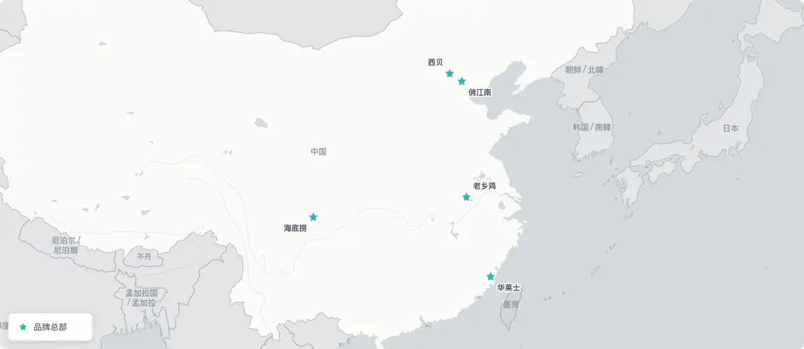 五个地区，五种模式——没有一个中心主导了中国连锁餐饮的崛起。