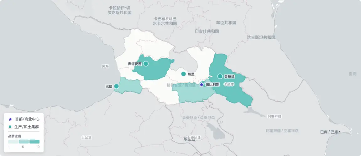 格鲁吉亚创始人经济沿两条轴线展开——第比利斯集中了品牌单价最高的资产,涵盖连锁药房与高端酒店;卡赫季葡萄酒产区则孕育了一批创始人,他们曾熬过2006年俄罗斯禁运,推动品质升级,如今以烈酒出口创历史纪录印证了这条路走对了。
