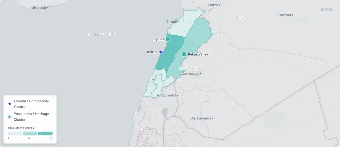 Lebanon's founder economy concentrates in Beirut across three sectors — fashion, food, and hospitality — built and rebuilt through successive financial crises and the 2020 port explosion; the brands that survived are among the most crisis-tested in the Middle East.